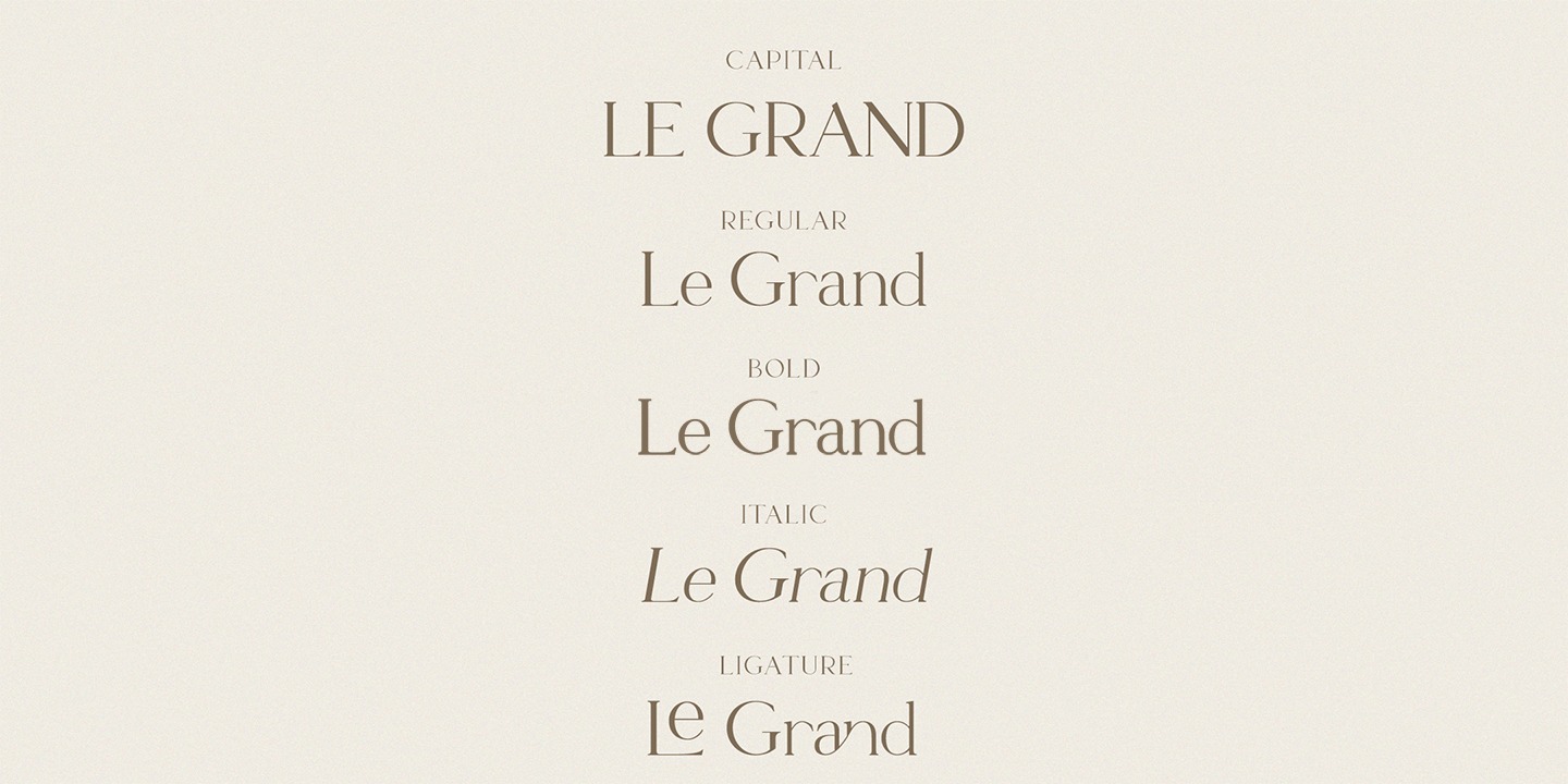 Le Grand Capital Font preview